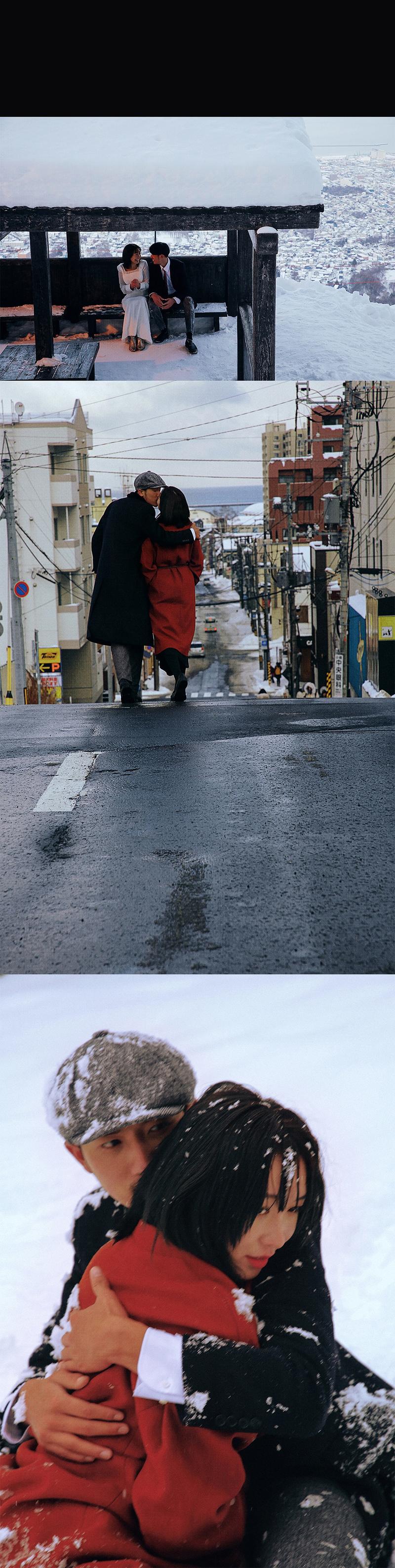 北海道海边 / Snow coast 日本婚纱照作品
